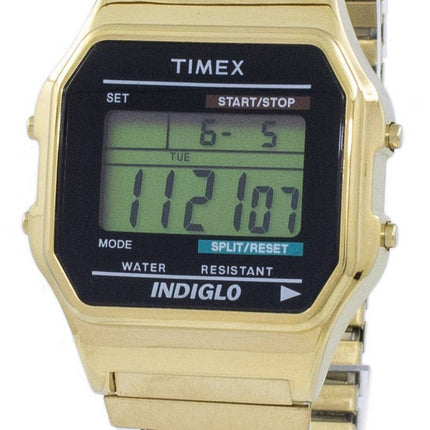 Montre classique de Timex Indiglo chronographe alarme numérique T78677 masculin