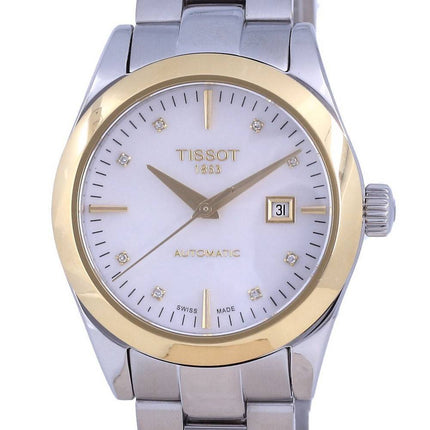 Montre pour femme Tissot T-Gold T-My Lady en or 18 carats avec accents de diamants automatique T930.007.41.116.00 T9300074111600