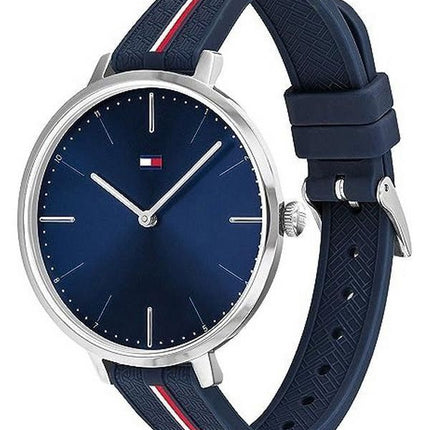 Montre Femme Tommy Hilfiger Marine Bracelet Silicone Cadran Bleu Quartz 1782154