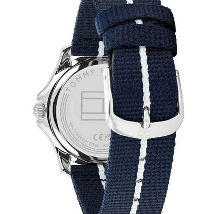 Tommy Hilfiger Brooke Bracelet en nylon Cadran bleu Quartz 1782511 Montre pour femme