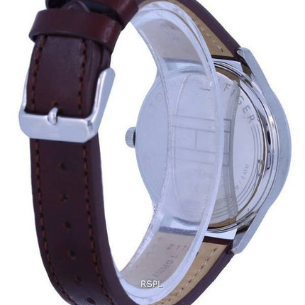 Tommy Hilfiger Damon cuir cadran blanc Quartz TH-1791418.G montre homme fr