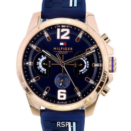 Montre Homme Tommy Hilfiger Decker Multifonction Cadran Bleu Quartz 1791474