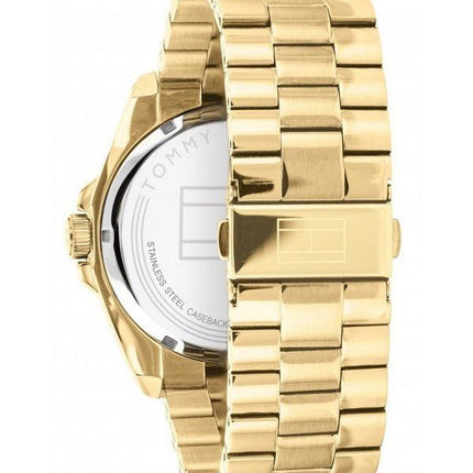 Montre Tommy Hilfiger Riley en acier inoxydable doré avec cadran à quartz 1791686 pour homme