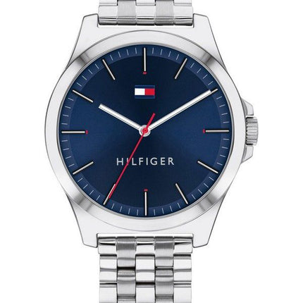 Montre Homme Tommy Hilfiger Barclay Acier Inoxydable Cadran Bleu Quartz 1791713