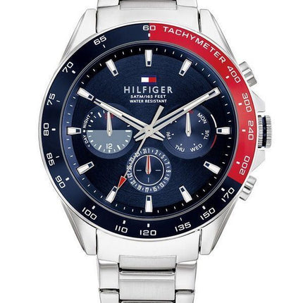Montre Homme Tommy Hilfiger Acier Inoxydable Multifonction Cadran Bleu Quartz 1791968
