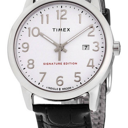Montre pour homme Timex Easy Reader Signature Edition Bracelet en cuir Quartz TW2R64900