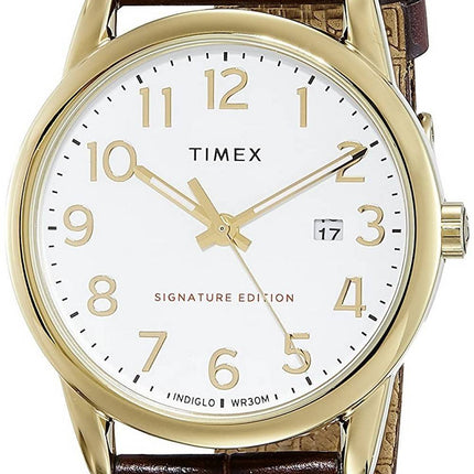 Montre Homme Timex Easy Reader Signature Edition Bracelet Cuir Quartz TW2R65100