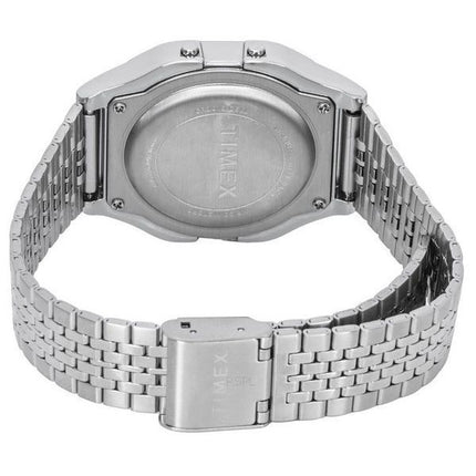 Timex T80 Bracelet en acier inoxydable numérique Quartz TW2R79300 Montre unisexe
