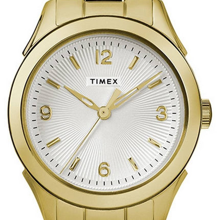 Montre Timex Torrington Ã  cadran blanc en acier inoxydable Ã  quartz TW2R91400 pour femme