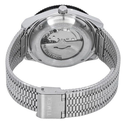 Montre automatique pour homme Timex Q-Series M79 en acier inoxydable avec cadran noir TW2U83400
