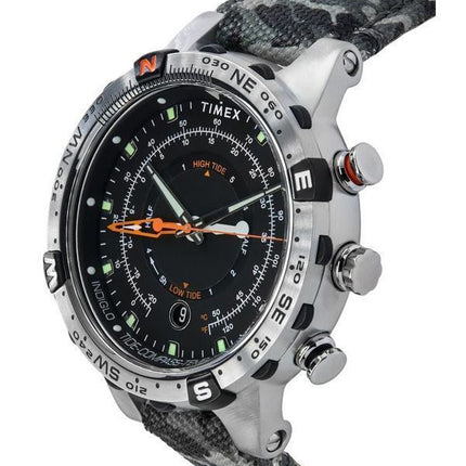 Montre pour homme Timex Expedition North Tide-Temp-Compass avec bracelet camouflage et cadran noir à  quartz TW2V22300 100M