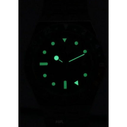 Montre pour homme Timex Q GMT en acier inoxydable avec cadran noir et quartz TW2V38000