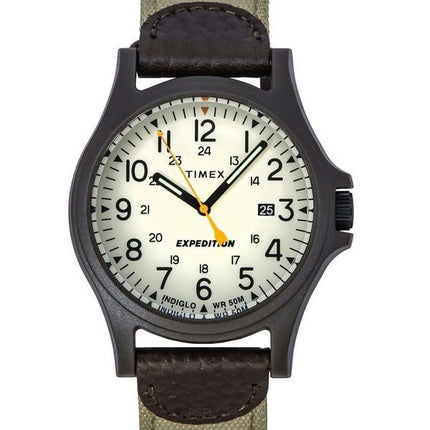 Montre Timex Expedition Camper Acadia à  cadran crà¨me à  quartz TW4B23700 pour homme