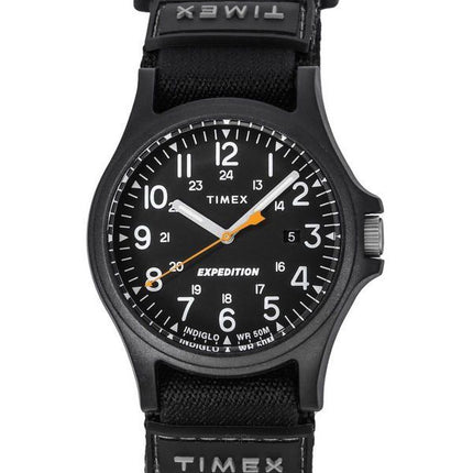 Montre pour homme Timex Expedition Acadia avec bracelet en nylon et cadran noir à  quartz TW4B23800