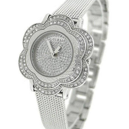 Guess montre couleur argent maille Floral U0139L1 féminin