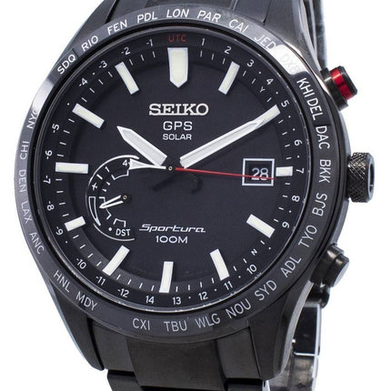 Montre-soleil Seiko Sportura GPS solaire mondiale remise au goût du jour par SSF005 SSF005J1 SSF005J pour homme