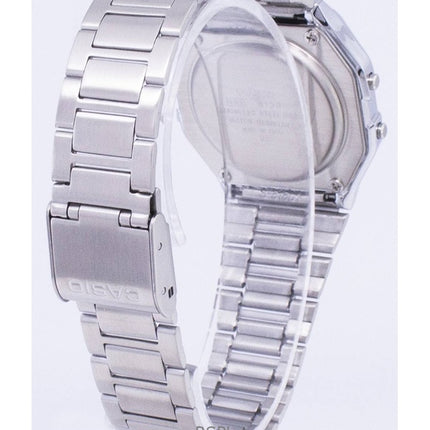 Montre Casio numérique à quartz A158WA-1DF pour homme, en acier inoxydable, avec alarme quotidienne, remise à neuf