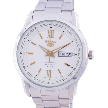 Montre homme Seiko 5 SNKP15K1 automatique en acier inoxydable avec cadran blanc, remise à neuf