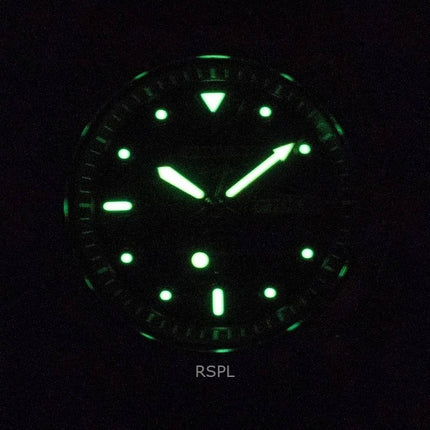 Montre Seiko 5 Sports compacte en cuir marron, automatique, 100 m, remise à neuf, SRE006K1