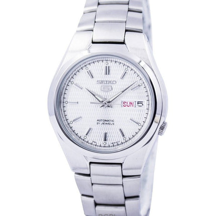 Montre homme Seiko 5 21 rubis, cadran argenté, automatique, SNK601K1, remise à neuf