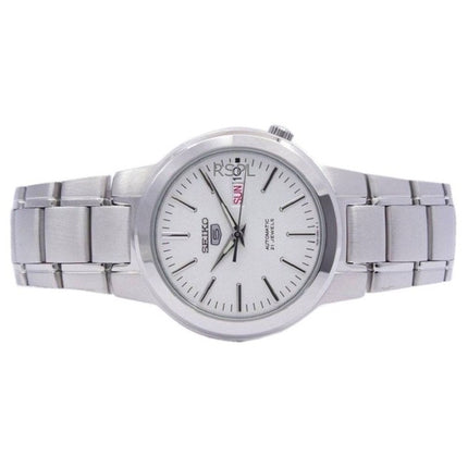 Montre homme Seiko 5 SNKA01K1 automatique à cadran blanc et 21 rubis, remise à neuf