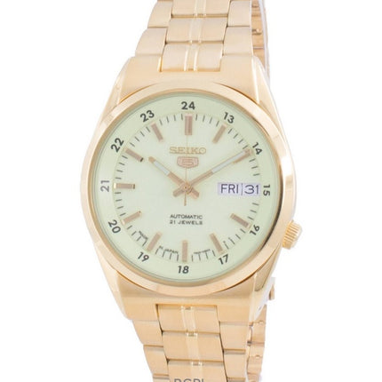 Montre homme Seiko 5 Champagne Dial Automatic SNK578J1 remise à neuf