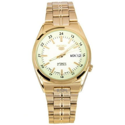 Montre homme Seiko 5 Champagne Dial Automatic SNK578J1 remise à neuf
