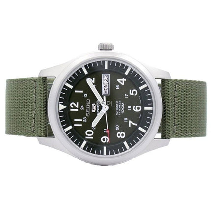 Montre homme Seiko 5 Military Green Dial Automatic Sports SNZG09K1 remise à neuf