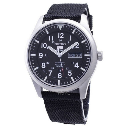 Montre homme Seiko SNZG15J1 automatique sport à cadran noir reconditionnée