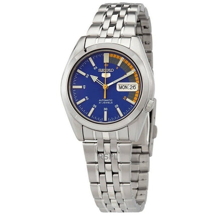 Montre homme Seiko 5 SNK371K1 automatique à cadran bleu 21 rubis, remise à neuf