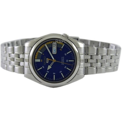 Montre homme Seiko 5 SNK371K1 automatique à cadran bleu 21 rubis, remise à neuf