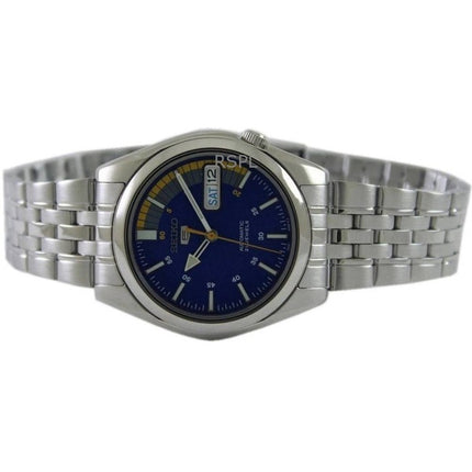 Montre homme Seiko 5 SNK371K1 automatique à cadran bleu 21 rubis, remise à neuf