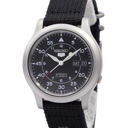 Montre homme Seiko 5 Military automatique à cadran noir SNK809K2 reconditionnée
