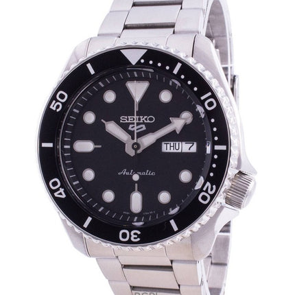 Montre homme Seiko 5 Sports SRPD55K1 automatique à cadran noir, 100 m, remise à neuf