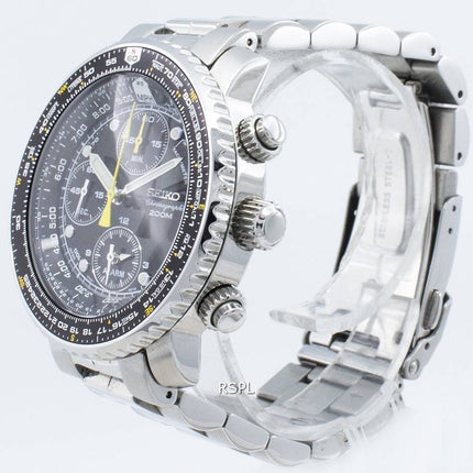 Remise à neuf Seiko Chronographe SNA411 SNA411P1 SNA411P Montre Pilote Alarme de vol 200M