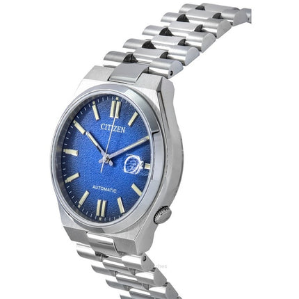 Montre homme Citizen Tsuyosa en acier inoxydable avec cadran bleu automatique NJ0151-88L remise à neuf