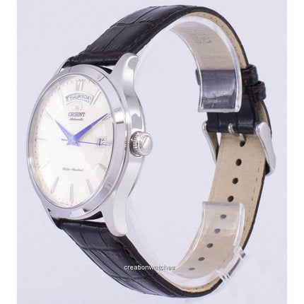 Montre homme Orient Union FEV0V004SH automatique avec bracelet en cuir et cadran argenté reconditionné