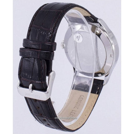 Montre homme Orient Union FEV0V004SH automatique avec bracelet en cuir et cadran argenté reconditionné