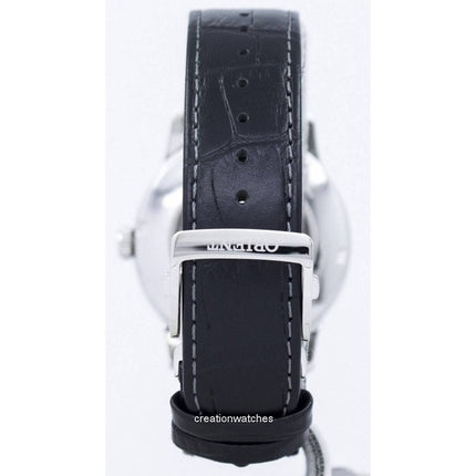 Montre homme Orient Sun And Moon avec bracelet en cuir et cadran blanc automatique SAK00002S reconditionnée