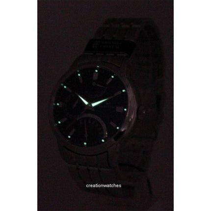 Montre homme Orient Star Retrograde en acier inoxydable avec cadran noir automatique SDE00002B0 100M remise à neuf