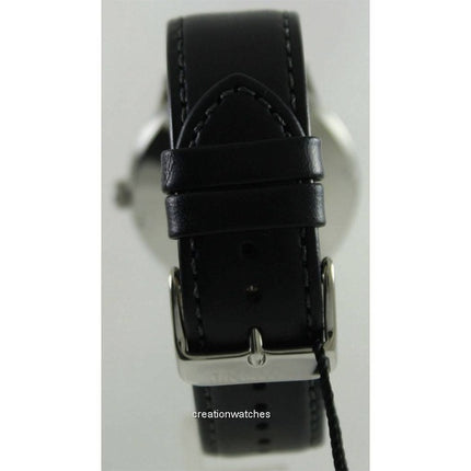 Montre homme Orient Bambino Classic avec bracelet en cuir et cadran gris automatique ER2400KA remise à neuf