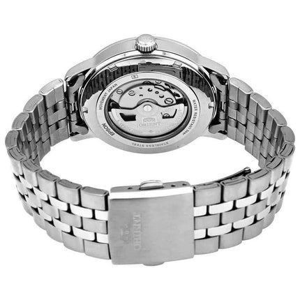 Montre homme Orient Contemporary Symphony III en acier inoxydable avec cadran argenté automatique RA-AC0F02S10B remise à neuf