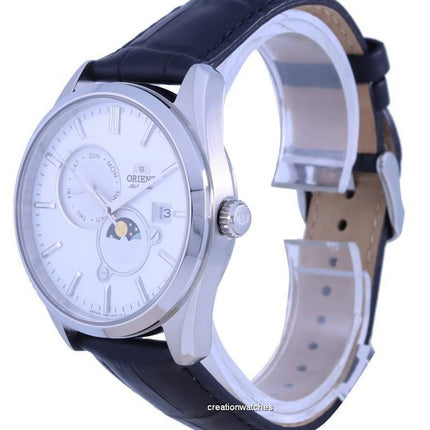 Montre homme Orient Sun And Moon Gen 5 avec bracelet en cuir et cadran blanc RA-AK0310S00C reconditionnée