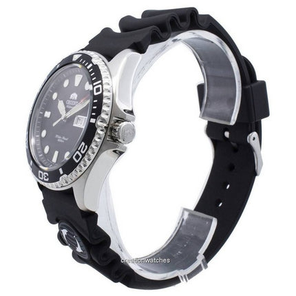 Montre homme Orient Ray II bracelet en caoutchouc cadran noir automatique FAA02007B9 200M reconditionnée