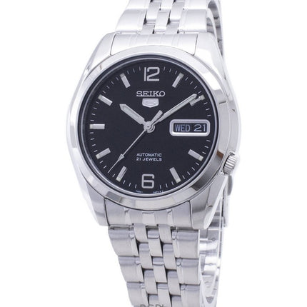 Montre homme Seiko 5 en acier inoxydable avec cadran noir automatique SNK393K1 remise à neuf