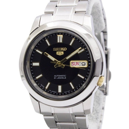 Montre homme Seiko 5 SNKK17J1 automatique en acier inoxydable avec cadran noir reconditionné