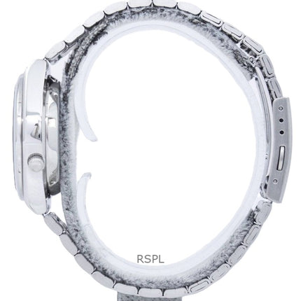 Montre unisexe Seiko 5 en acier inoxydable avec cadran noir automatique SNK063J5 remise à neuf