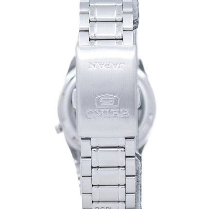 Montre unisexe Seiko 5 en acier inoxydable avec cadran noir automatique SNK063J5 remise à neuf