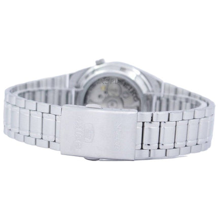 Montre unisexe Seiko 5 en acier inoxydable avec cadran noir automatique SNK063J5 remise à neuf