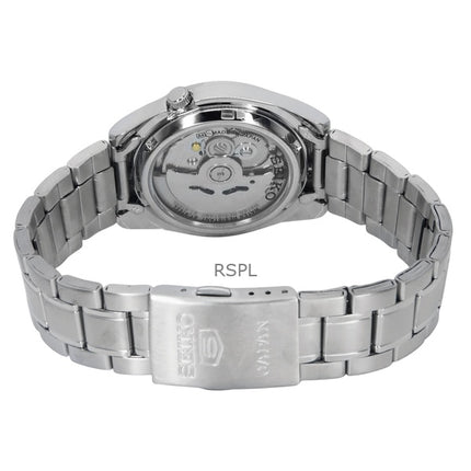 Montre homme Seiko 5 en acier inoxydable avec cadran noir et 21 rubis SNKL45J1 remise à neuf